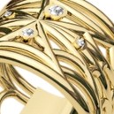 Spider Web 18K Gold Flat Ring